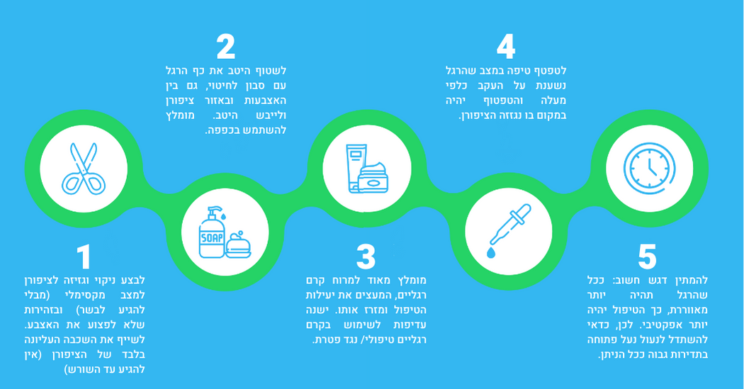 כל האמת על טיפול בפטרת ציפורניים - המדריך המלא להחלמה מוחלטת
